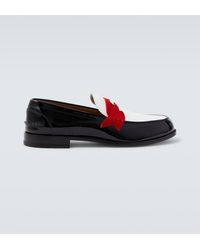 Christian Louboutin - Penny Patent Leather Penny Loafers - Lyst