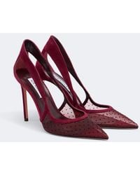 Aquazzura - Dangerous Liaisons Mesh And Suede Pumps - Lyst