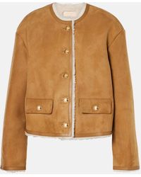 Nili Lotan - Zanie Shearling-Lined Suede Jacket - Lyst