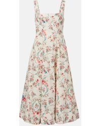 Agua Bendita - Abito Midi Pistilo Mosqueta - Lyst