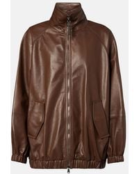 Brunello Cucinelli - Monili Leather Jacket - Lyst