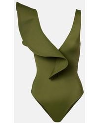 Johanna Ortiz - Ruffled Swimsuit - Lyst