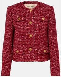 Valentino - Tweed Jacket - Lyst