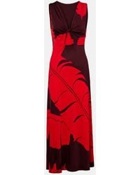 Johanna Ortiz - Vestido Largo De Jersey Estampado - Lyst
