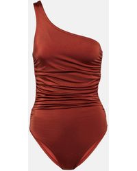 Karla Colletto - Ruched One-shoulder Swimsuit - Lyst