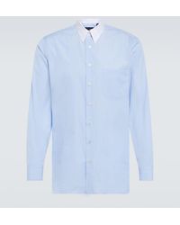 Lardini - Cotton And Silk Long-Sleeve Shirt - Lyst