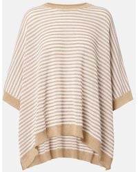 Brunello Cucinelli - Knitted Striped Top - Lyst