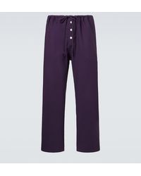 Bode - Astor Wool Wide-Leg Pants - Lyst