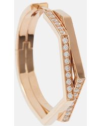 Repossi - Antifer 18kt Rose Gold Single Earring With Diamonds - Lyst