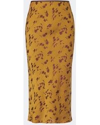 Dries Van Noten - Floral Midi Skirt - Lyst