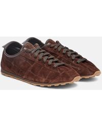Jacquemus - Tennis Croc-Effect Suede Sneakers - Lyst
