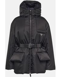 Prada - Re-Nylon Hooded Down Jacket - Lyst