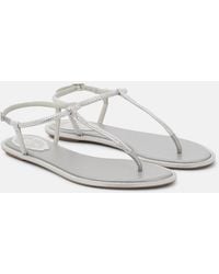 Rene Caovilla - Diana Embellished Thong Sandals - Lyst