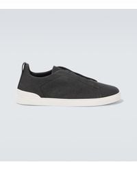 ZEGNA - Triple Stitch Sneakers - Lyst