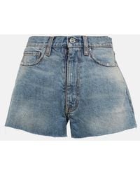 Maison Margiela - Shorts di jeans distressed - Lyst