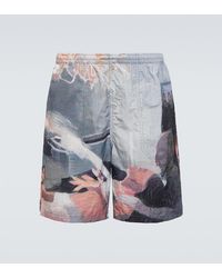 Undercover - X Helen Verhoeven Printed Shorts - Lyst
