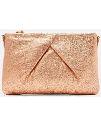 Dries Van Noten - Metallic Leather Clutch - Lyst