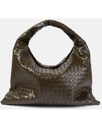Bottega Veneta - Schultertasche Hop Large Aus Leder - Lyst