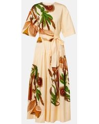 Ulla Johnson - Aniline Printed Cotton Midi Dress - Lyst