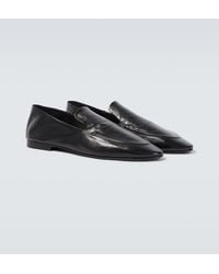 Saint Laurent - Alain Convertible Leather Loafers - Lyst