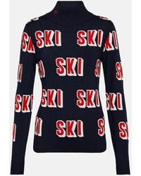 Perfect Moment - Wool Jacquard Turtleneck Sweater - Lyst