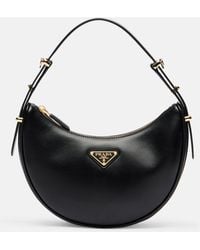 Prada - Schultertasche Arque Small Aus Leder - Lyst