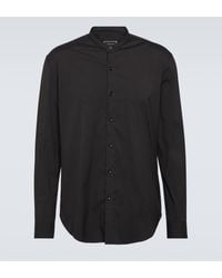 Giorgio Armani - Icon Cotton-blend Poplin Shirt - Lyst