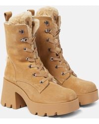 Bogner - Seoul 1b Shearling-lined Suede Ankle Boots - Lyst