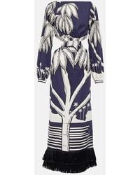 Johanna Ortiz - Robe Longue Imprimee En Coton - Lyst
