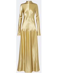 FFORME - Robe Longue Mila En Satin - Lyst