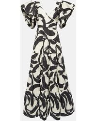 Rebecca Vallance - Pompidou Printed Taffeta Maxi Dress - Lyst