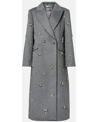 Jonathan Simkhai - Gianni Embellished Wool-Blend Coat - Lyst