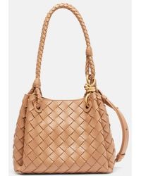 Bottega Veneta - Parachute Small Intrecciato Leather Tote Bag - Lyst