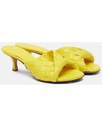 Bottega Veneta - Blink 50 Intrecciato Leather Mules - Lyst