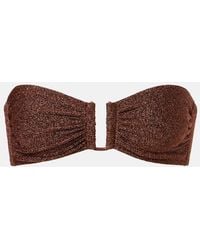 Eres - Flamboyant Lurex Bandeau Bikini Top - Lyst