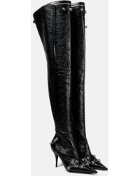 Balenciaga - Cagole Overknee-Stiefel 90mm - Lyst