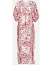 Poupette - Bedruckter Kaftan Amaya - Lyst