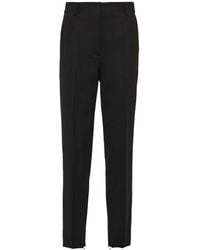 Womens Clothing Trousers Dorothee Schumacher Wool Refreshing Ambition Pants in Black Slacks and Chinos Straight-leg trousers 