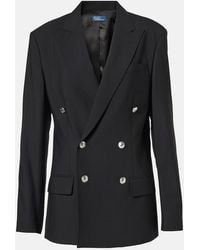 Polo Ralph Lauren - Double-Breasted Wool-Blend Blazer - Lyst