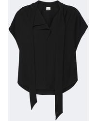 Isabel Marant - Selene Tie-Neck Crepe Blouse - Lyst