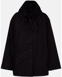 TOTEME - Scarf-Detail Cotton Jacket - Lyst