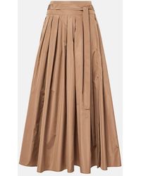 Max Mara - Pleated Midi Skirt - Lyst