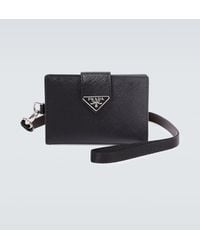 Prada - Porte-Cartes En Cuir Saffiano - Lyst