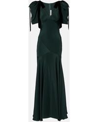 Rodarte - Bow-Detail Silk Cocktail Dress - Lyst