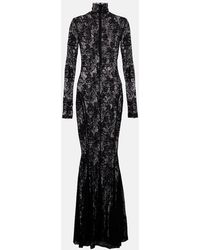 Norma Kamali - Robe Aus Spitze - Lyst