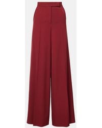 Max Mara - Ninfa Virgin Wool Gabardine Palazzo Pants - Lyst