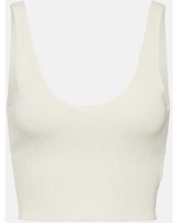 Chloé - Cropped Knitted Wool Top - Lyst