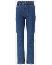 KHAITE - Jeans Rectos Abigail De Tiro Alto - Lyst