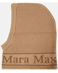 Max Mara - Gorro de esqui Gong de lana con logo - Lyst