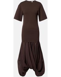 TOTEME - Cocoon Jersey Midi Dress - Lyst